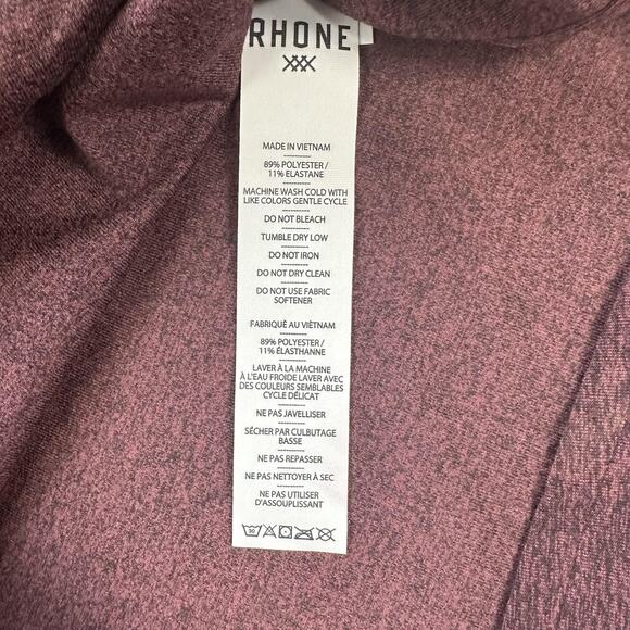 Rhone WFH Shirt Mens Medium Maroon Burgundy Long Sleeve Stretch Button Up Pocket - Picture 9 of 12